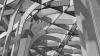 Close up of a metal sculpture on Market Street in Philadelphia