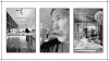 A collage of photos showing Tony Konecny cupping coffee and working in the Yes Plz roastery.